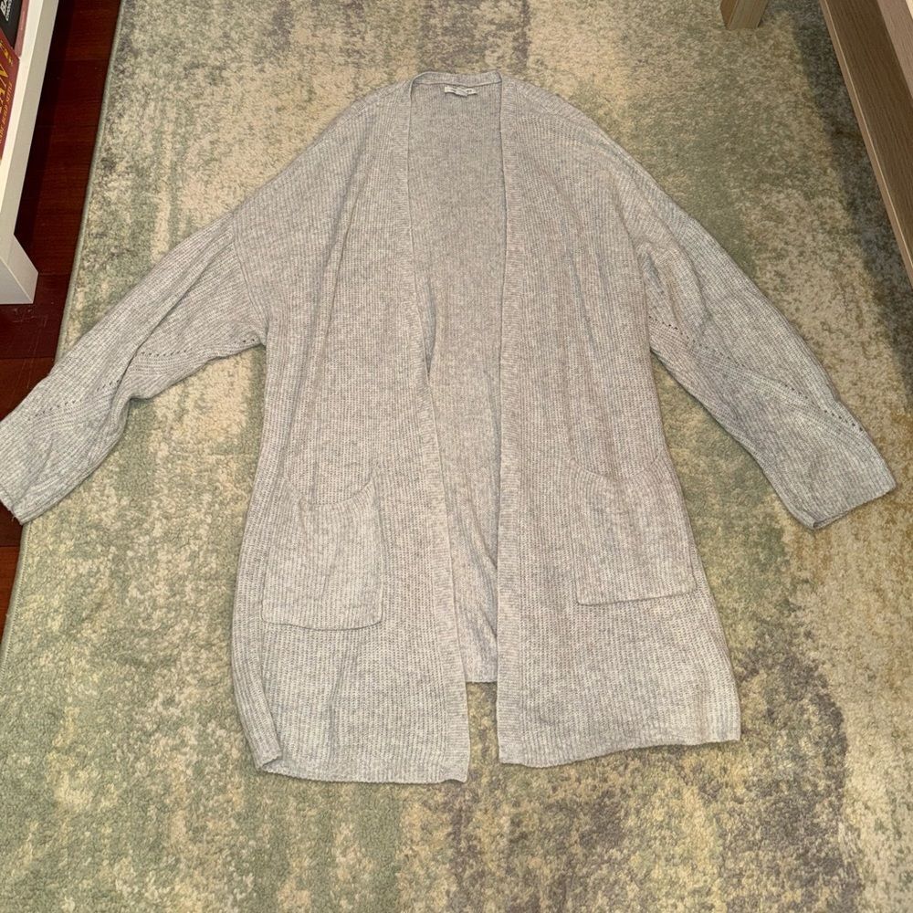 American Eagle Outfitters Light Gray Cardigan